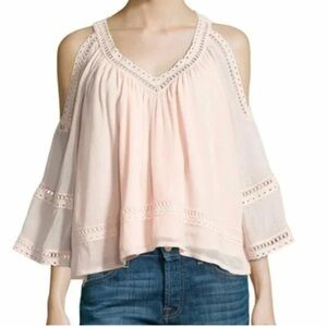 Rebecca Minkoff light pink blouse size S